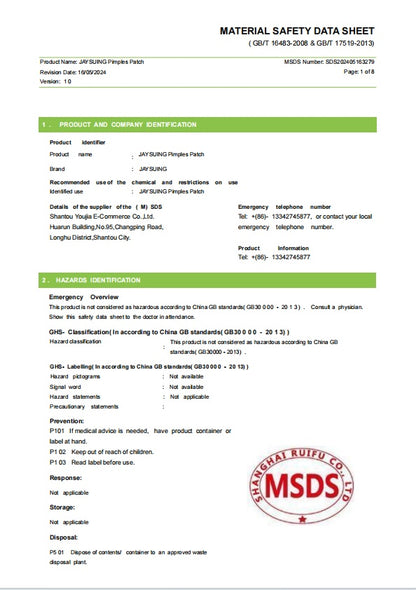 Hydrocolloid Acne Patches